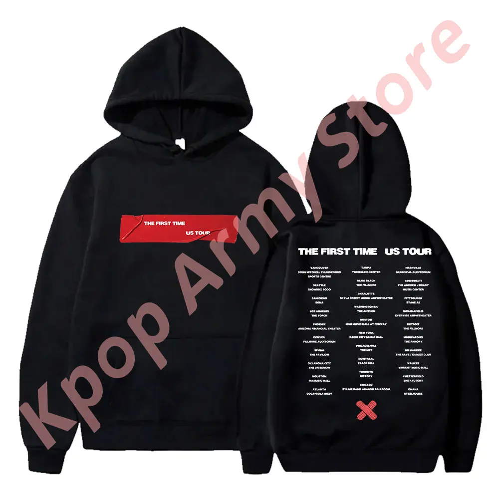 

The Kid Laroi Tape Black Tour Hoodies The First Time Logo Merch Women Men Fashion Casual Long Sleeve Sweatshirts