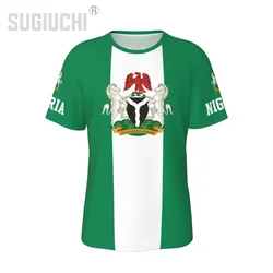 Unisex Nation T-shirt Nigeria Flag Nigerian T-shirts jersey For Men Women Soccer Football Fans Gifts Custom clothes tee