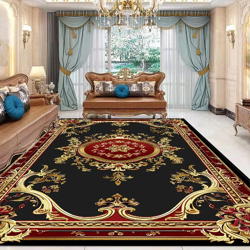 New Chinese Style Large Rugs for Living Room European Luxury Decoration Home Carpet Non-slip Washable Parlor Coffee Tables Mat