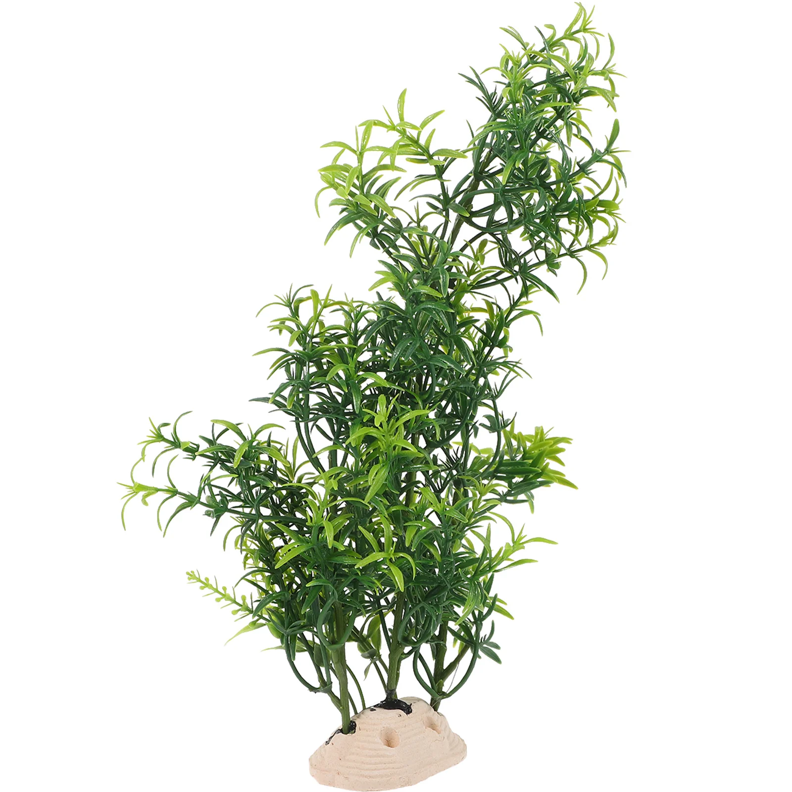 

Realistic Simulation Small Tree Aquarium Fake Plant Decor Fish Tank Landscaping Prop Durable Plastic Safe for Water Long-Lasting