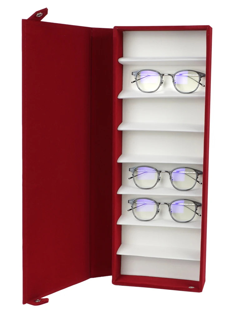 

Home Storage Container Large Capacity Glasses Storage Box Dustproof 8 slot Stowing Tidying Eyeglasses Storage Display