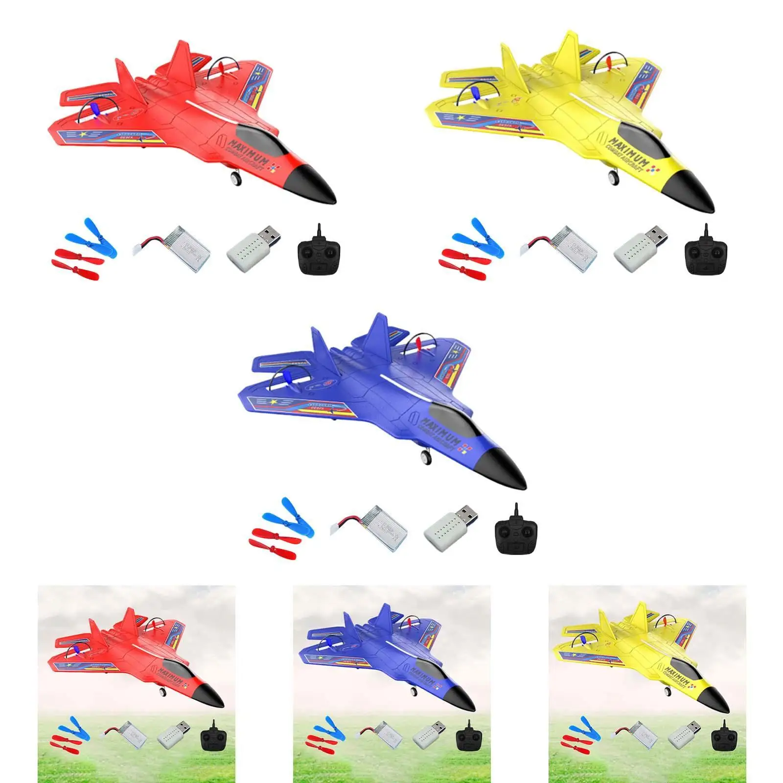 

RC Plane with Gyro Stabilizer Gift Outdoor Light Aircraft Toy RC Airplane Remote Control Airplane Adults Boys Girls Beginner