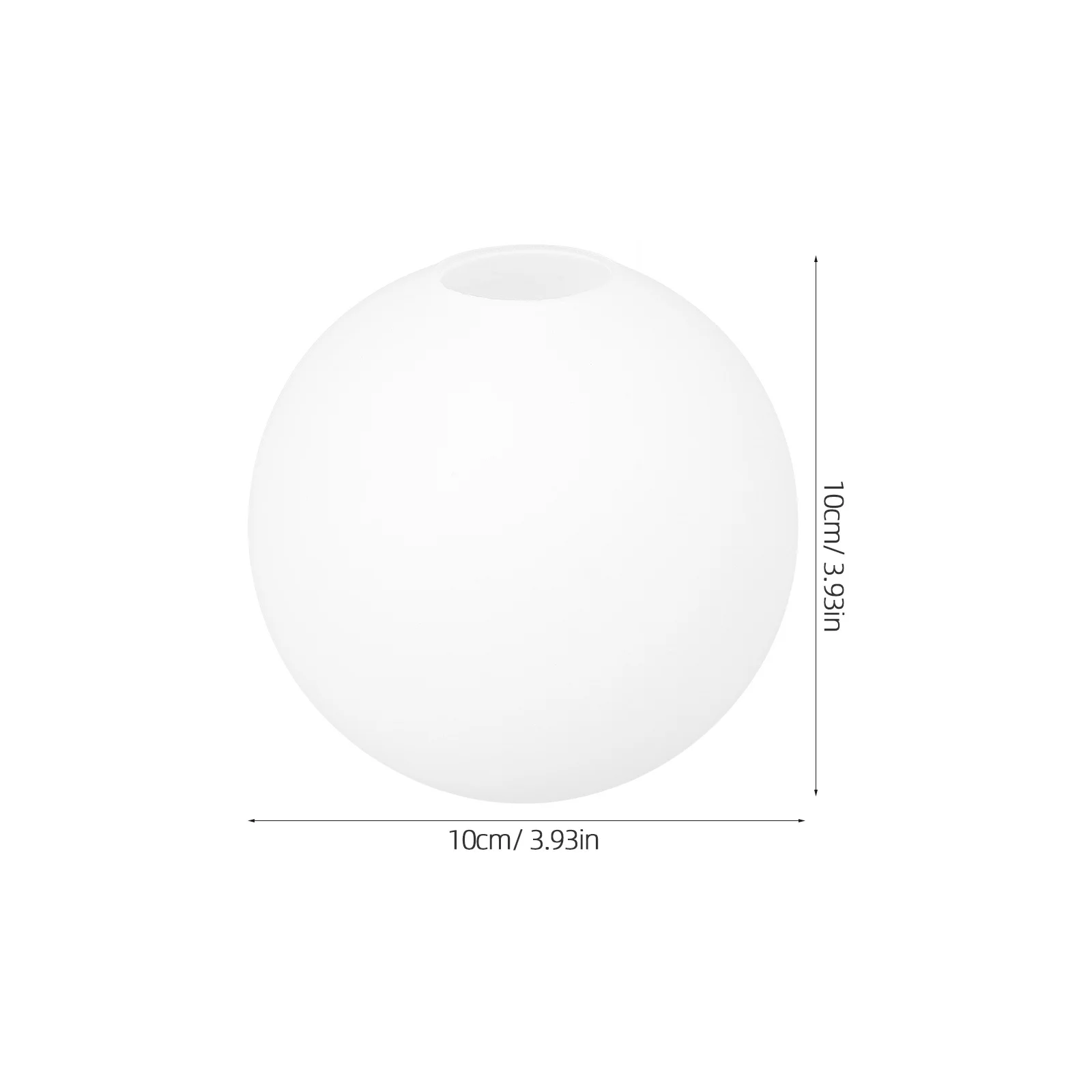 Piccolo paralume in vetro smerigliato con apertura da 5-6 cm, copertura sostitutiva, trasmissione della luce soffusa per lampade da terra moderne da parete a soffitto