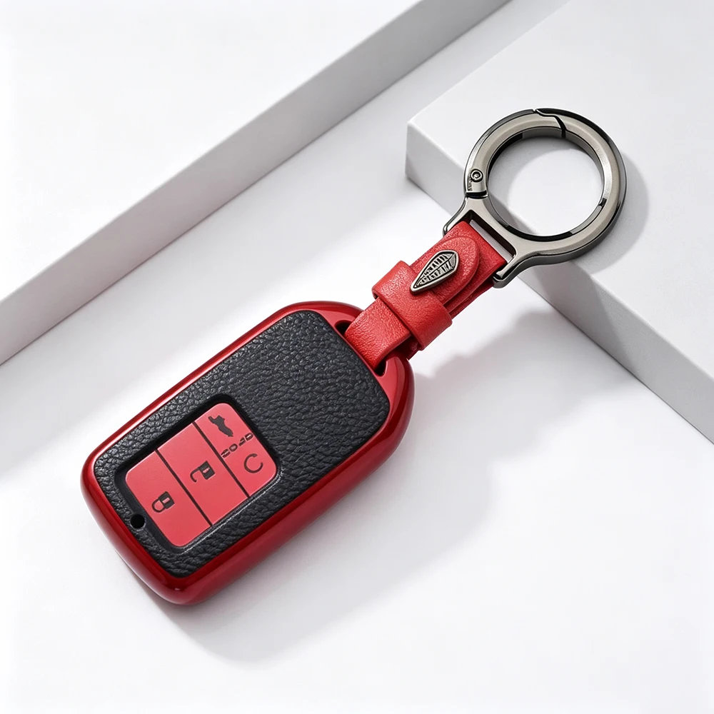 Car Key Case Key Shell Set for Honda CR-V ACCORD ODYSSEY CIVIC Ect All-inclusive Holder Shell Protection Keychain Accessories