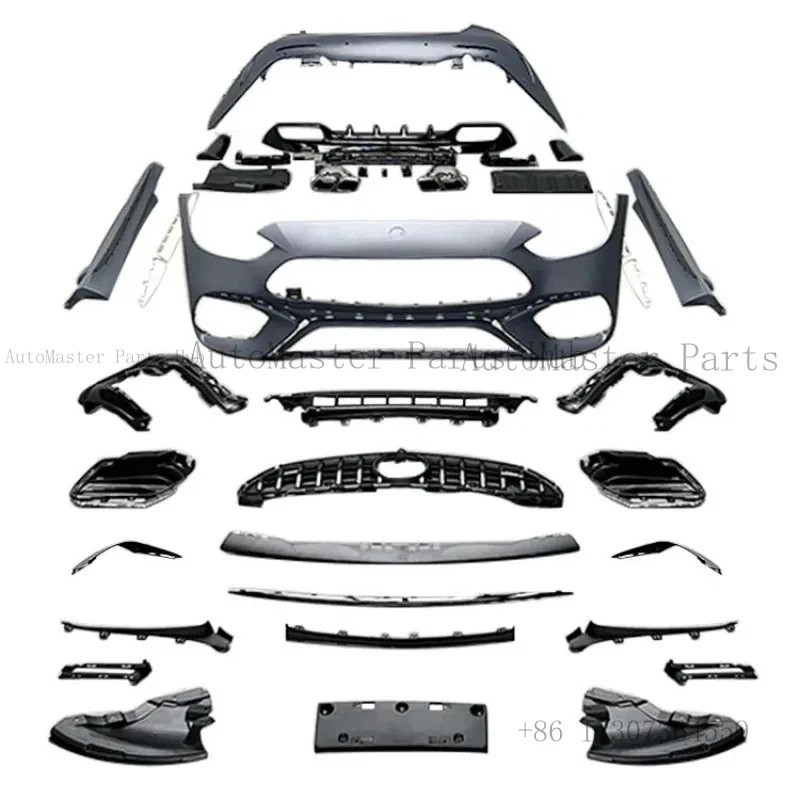 

Full Set Facelift Rear Front Grille Bumper W206 C63 Bodykit Body Kit for C-class W206 Upgrade to C63 2022 2023