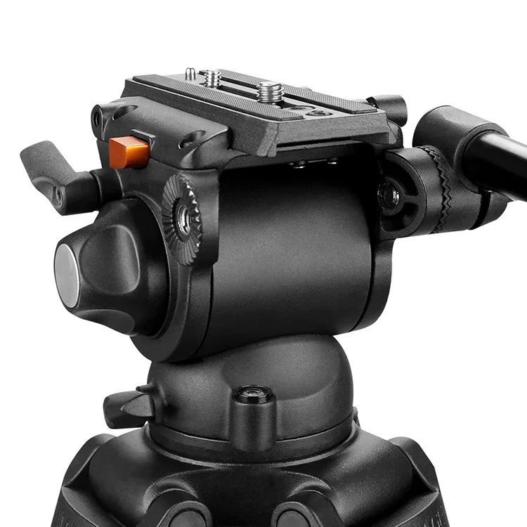 NEW E-IMAGE  EG03A2  67-Inch Professional Camera Video Tripod with Fluid Head and Carrying Bag