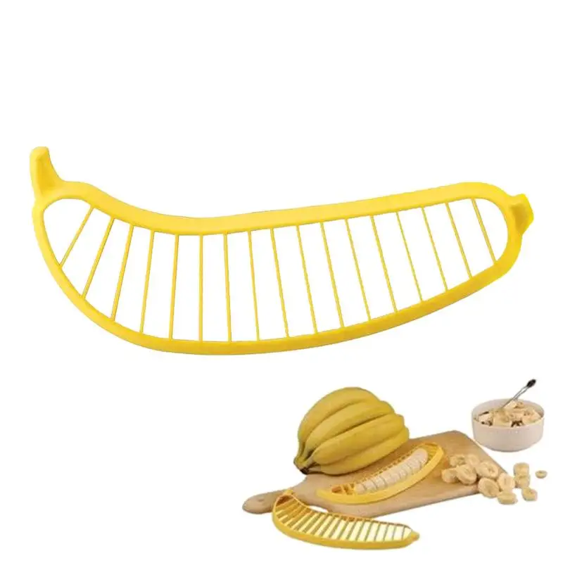 Handy Banana Slicer cutter Plastic Banana Slicer Cutter Fruit Vegetable Tools Salad Maker Chopper Kitchen Gadgets assessories