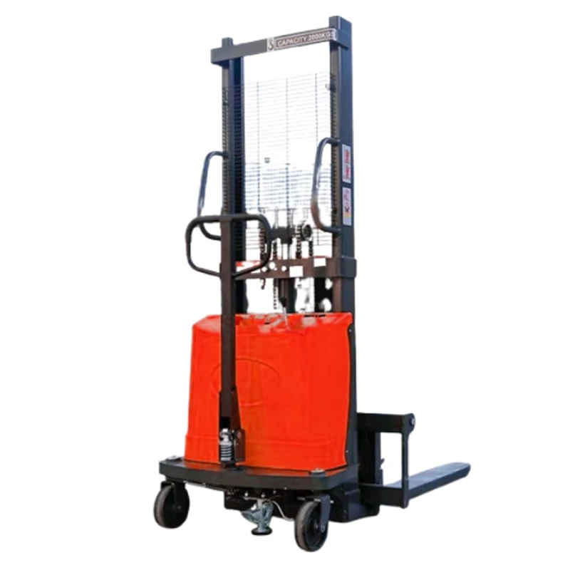 1.5Ton New Function Automatic Electric Stacker Multi-purpose Stacker Self Loading Stacker Lift Platform for Sale