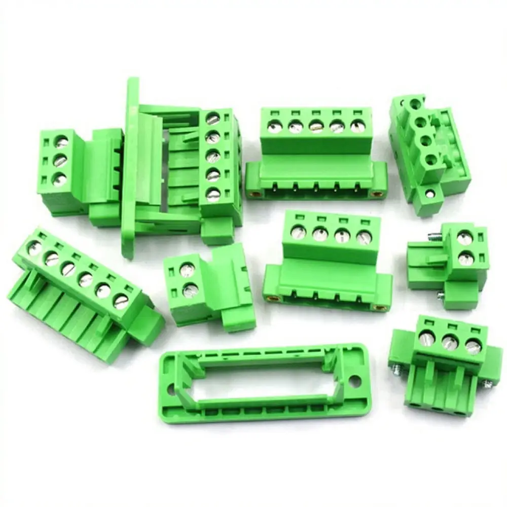 For For Sanhejin 15EDGWC Industrial Electrical Terminal Block 3.81mm Pitch Feed Through Connector Panel Mount Wiring Device