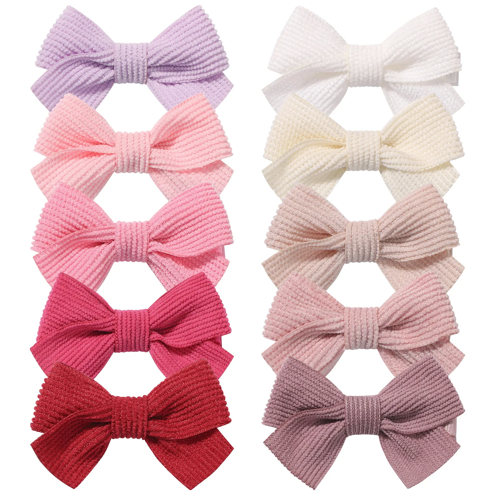 

2pcs/set Baby Girls Princess Hairpins Hair Bows Corduroy Safe Hair Clips Barrettes for Infants Toddlers Baby Hair Accessories