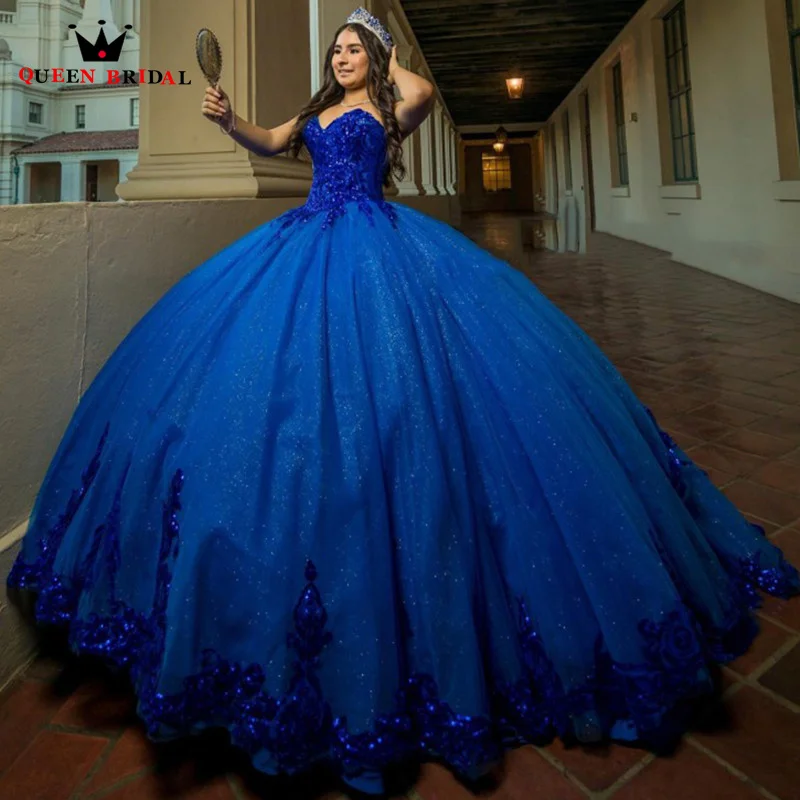 Vestido de quinceañera clásico para niña, traje de baile de 15 años con encaje, tul, hecho a medida, LJ08