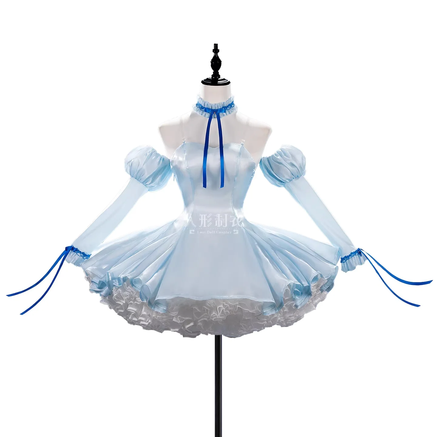 Chi Cosplay Costume Anime Chobits Blue Dress