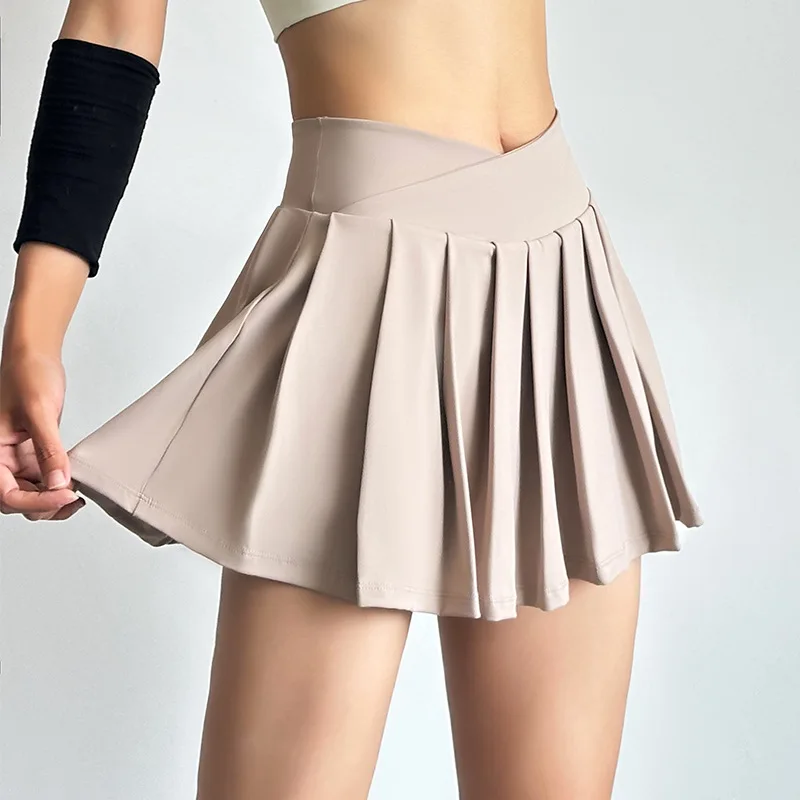 Summer High Waist Sports Short Skirt Lined Shorts Fitness Yoga Quick Dry Running Sport Skirts Tennis Skirt Golf Wear for Women