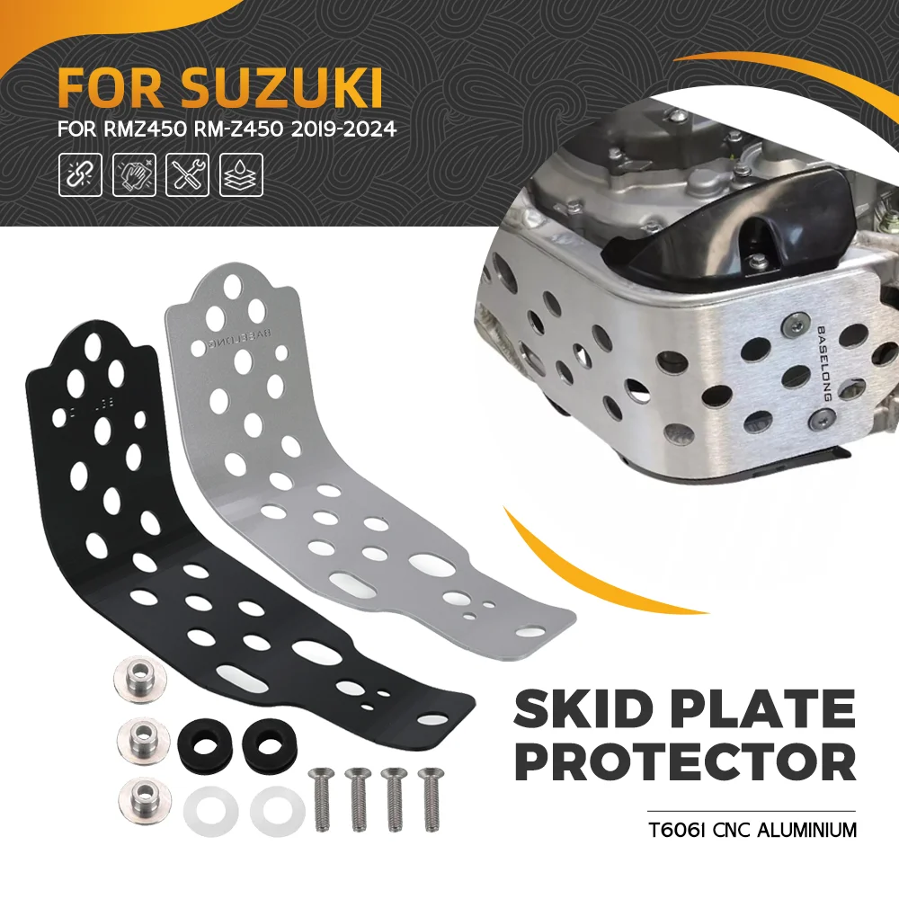 

For Suzuki RMZ450 2019 2020 2021 2022 2023 2024 Engine Protection Cover Chassis Guard Skid Plate Belly Pan Protector RM-Z450