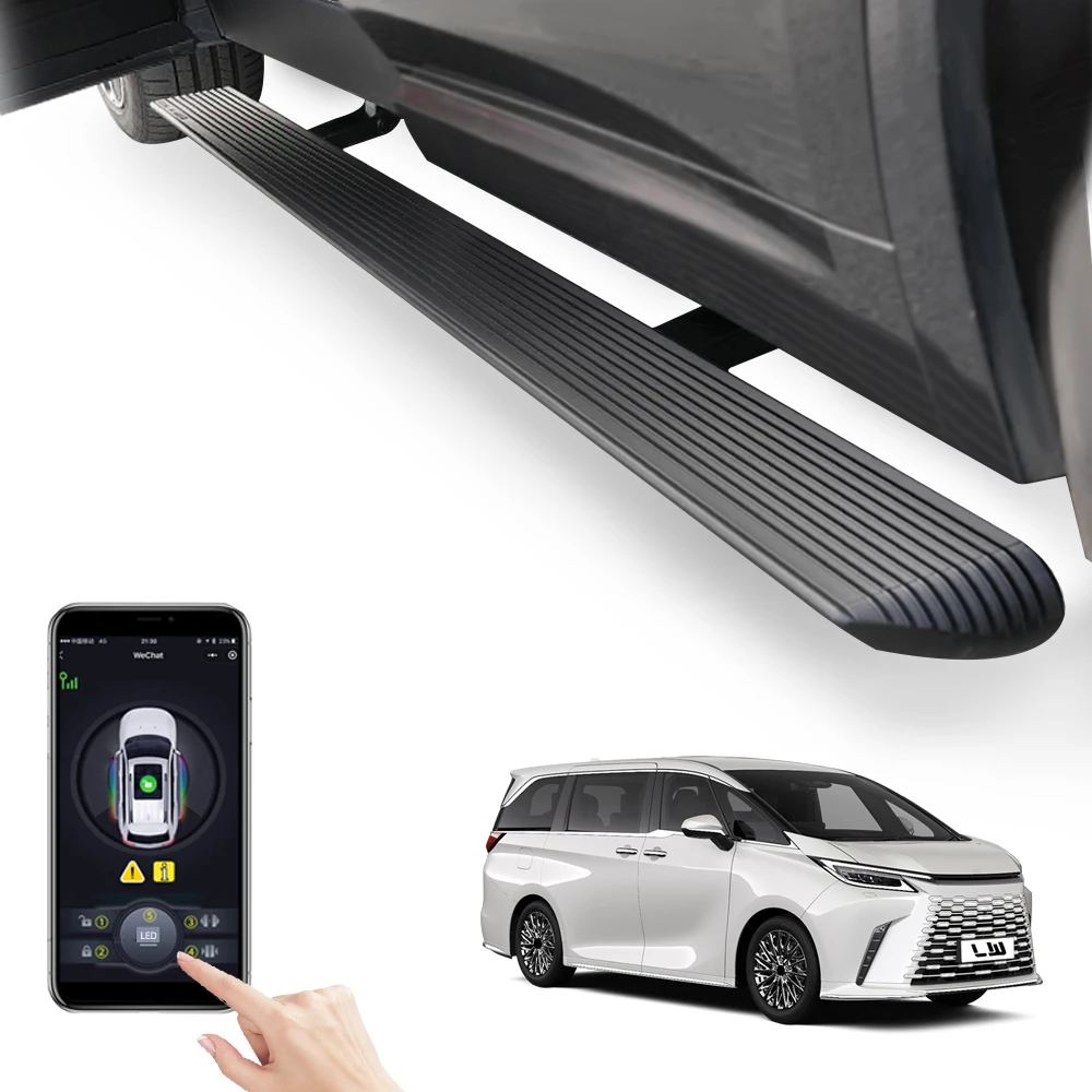High Quality Electric Retractable Auto Side Steps Aluminum Alloy Weijia 2020-2024 Lexus LM