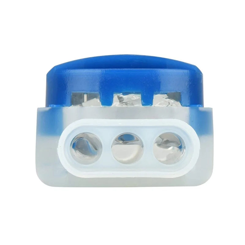 

J1UL1N 100Pcs Waterproof Cable Wire Connectors For Garden Auto Lawn Mower 3 Pore Terminal Blocks Robotic Lawnmower Connectors