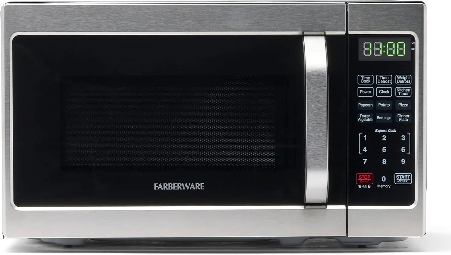 

Countertop Microwave 700 Watts, 0.7 Cu. Ft. - Microwave Oven With LED Lighting and Child Lock - Easy Clean Stainless Steel