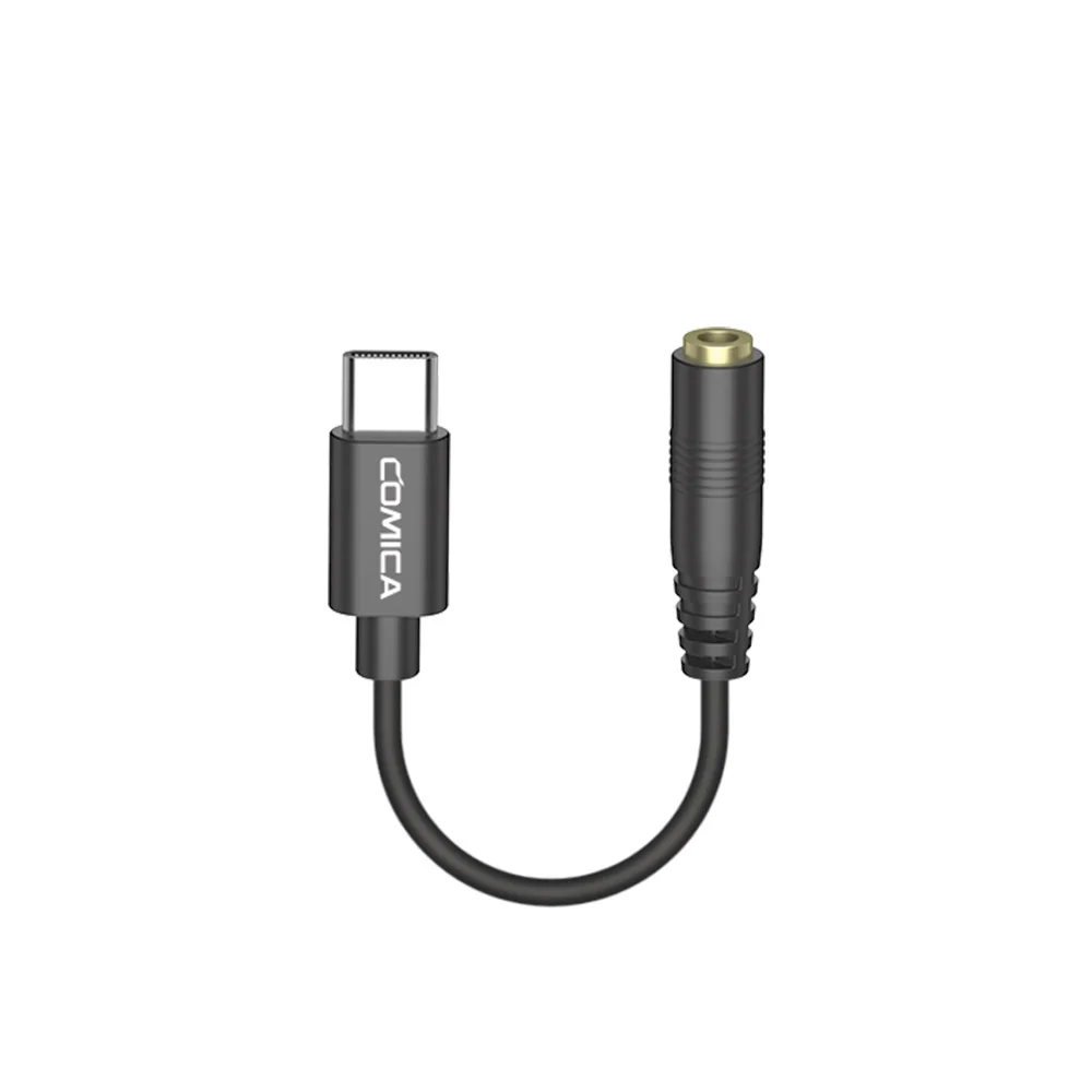 COMICA CVM-SPX-UC 3,5 mm TRRS naar USB-C audiokabel, geluidskabeladapter, audiokabeladapter voor microfoon.