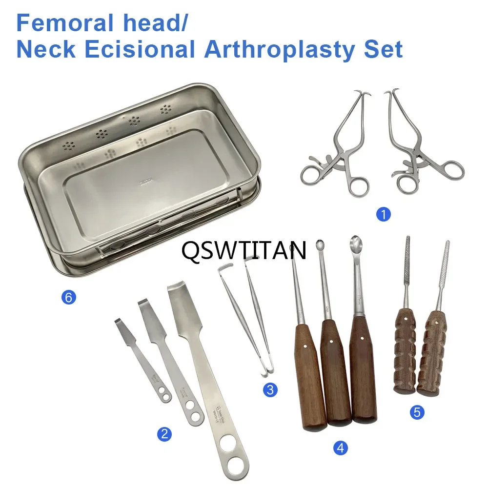 Orthopedic Instruments Pet Hip Excisional Arthroplasty Set Head/neck Excisional Arthroplasty Kit for Small Animal Cat Dog