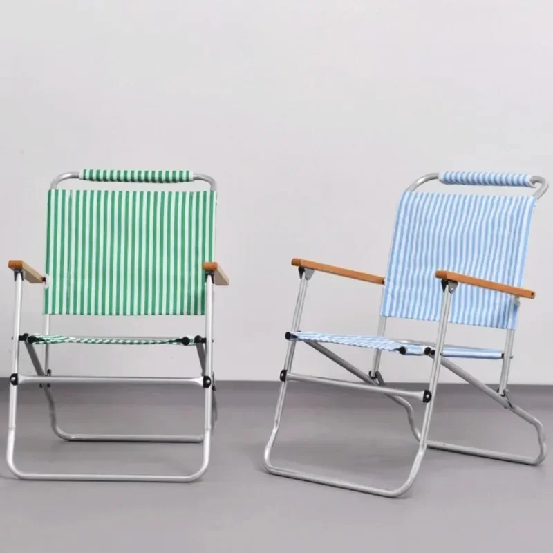 كرسي تخييم فردي قابل للطي محمول خفيف الوزن من سبائك الألومنيوم كراسي مسند للذراعين غير رسمية أثاث للتخييم في الهواء الطلق #1