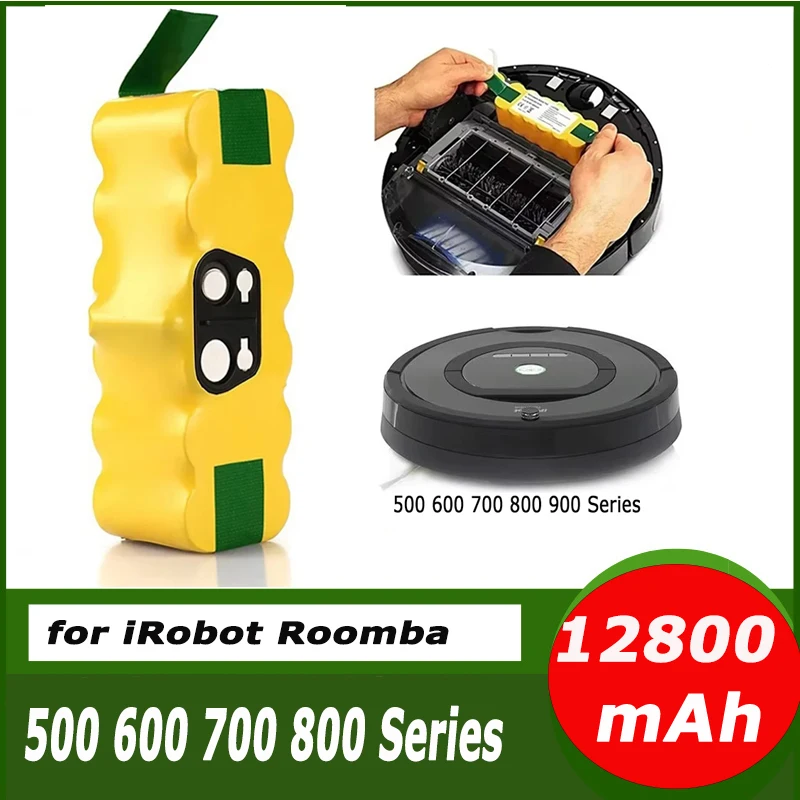 Сменный аккумулятор NI-Mh 14,4 В, 12,8 Ач для iRobot Roomba 500 600 700 800 серии 555 560 580 620 630 650 760 770 780 790 870 880
