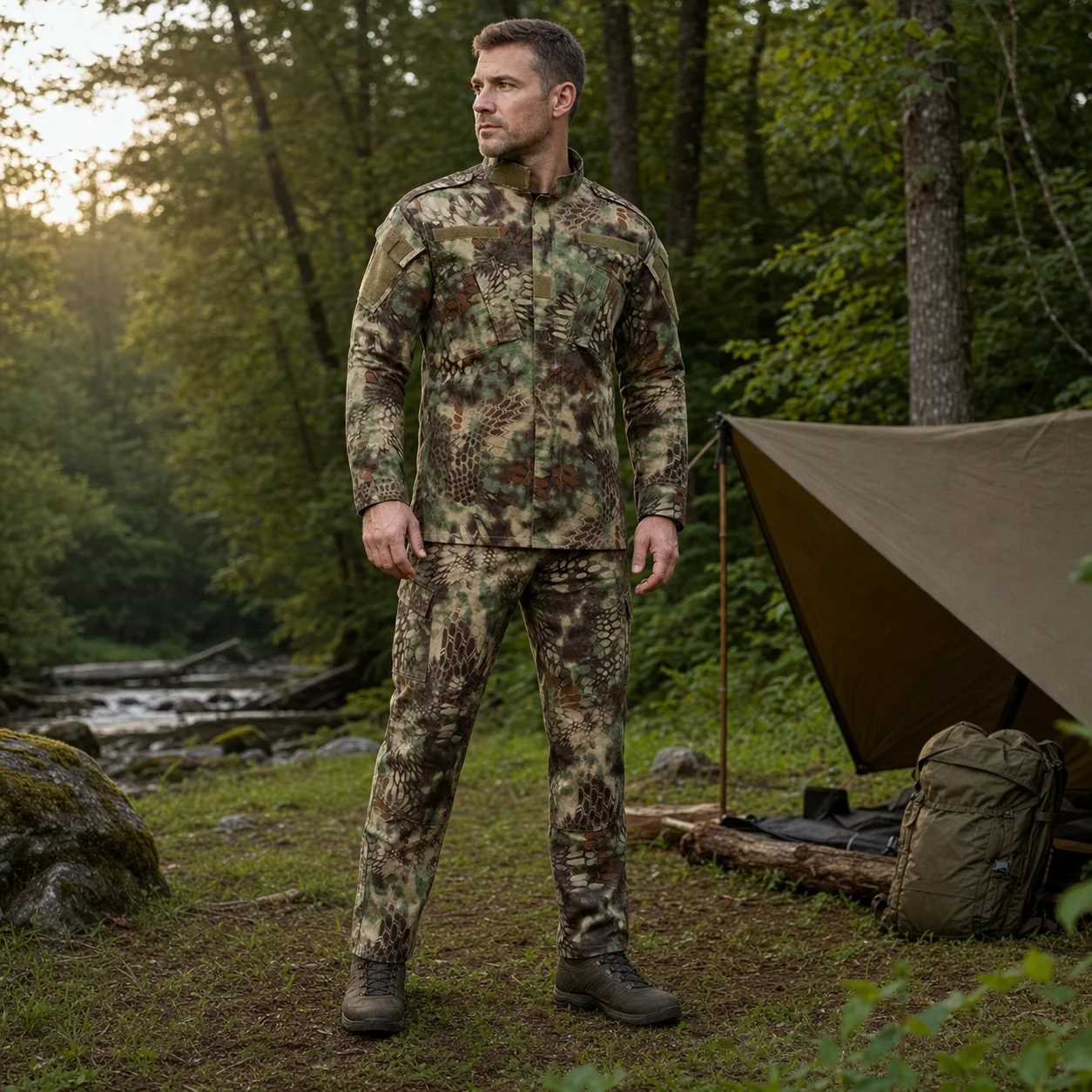 Emersongear BDU Training Suits Outdoor Hunting Uniform Set Sportwear Mens Wargame Combat Tracksuits Trekking Sports Trekking