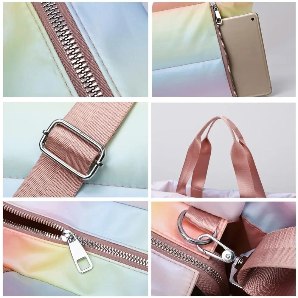 Large Capacity Women Gym Sports Bag LightWeight Dry Wet Separation Yoga Mat Bag Foldable Soft Shoulder Waterproof Swimming Bag