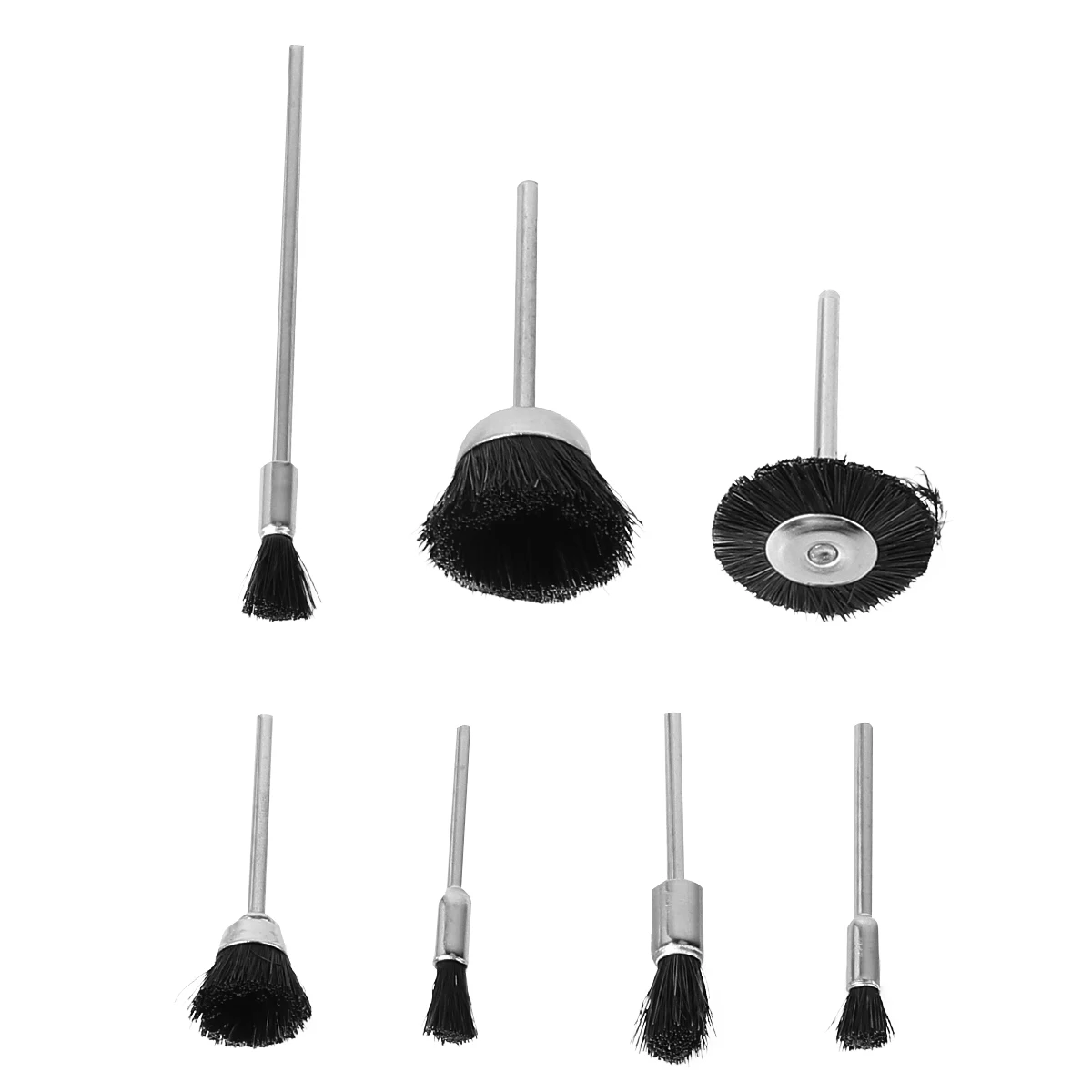 

8 Pcs Bristle Brush Set Mini Polishing Tools for Jade Wood Walnut Jewelry Cleaning Nylon Brushes Rotary Accessories Wear