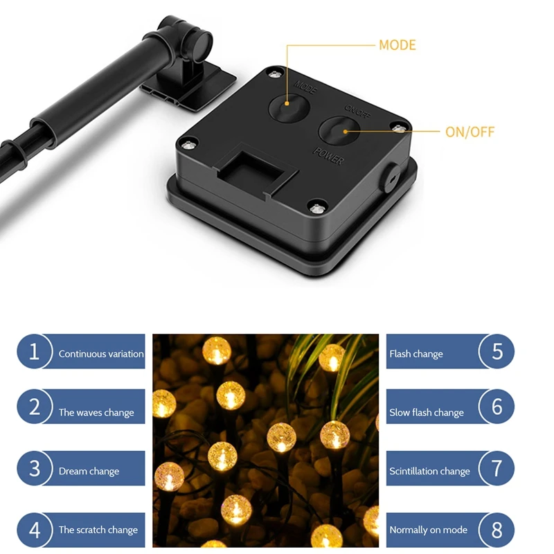 10 In 1 Solar Spot Light Outdoor LED Garden Lawn Landscape Path Wall Lamp