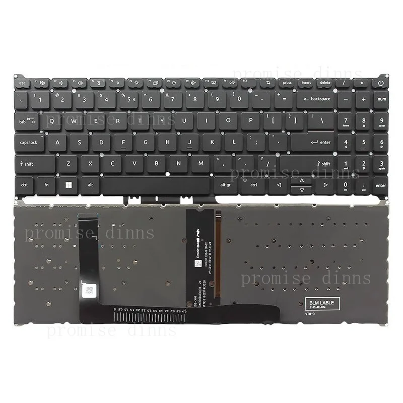 M   for Acer Aspire A315-510P A515-47 A715-52 Nitro V15 ANV15-51 US keyboard backlit
