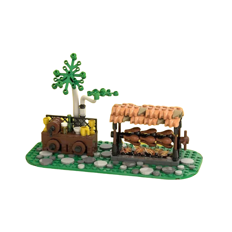 

The Medieval competition scene widget series model decoration MOC building block toy DIY assembly toy is suitable for everyone