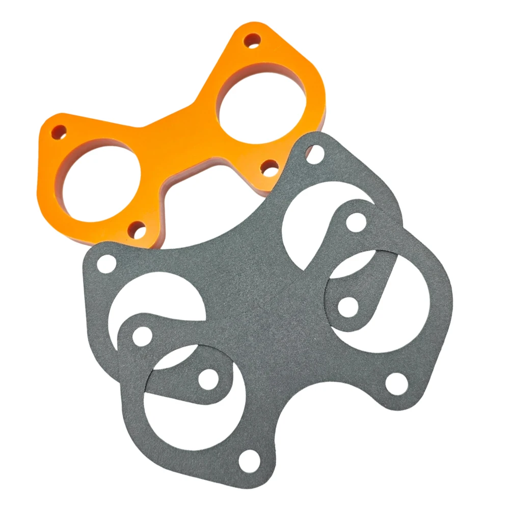 For Weber 45 DCOE Carburetor Mounting Block with Heat Insulation to Help Maintain Intake Charge Integrity Under Load Conditions