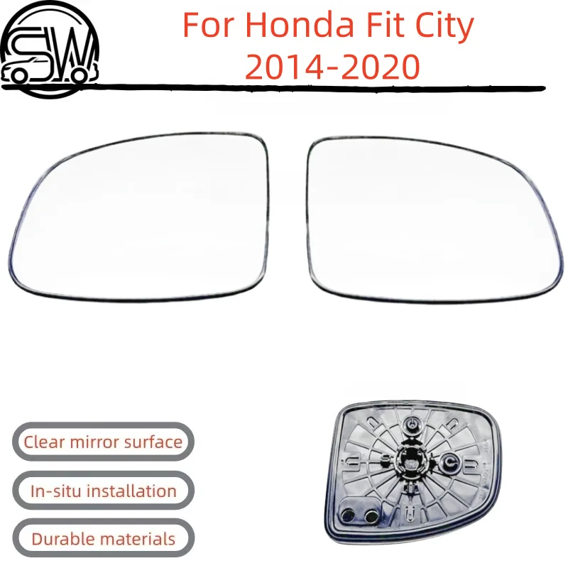 For Honda Fit City 2014‑2020 Rearview Mirror Glass Without Heating.