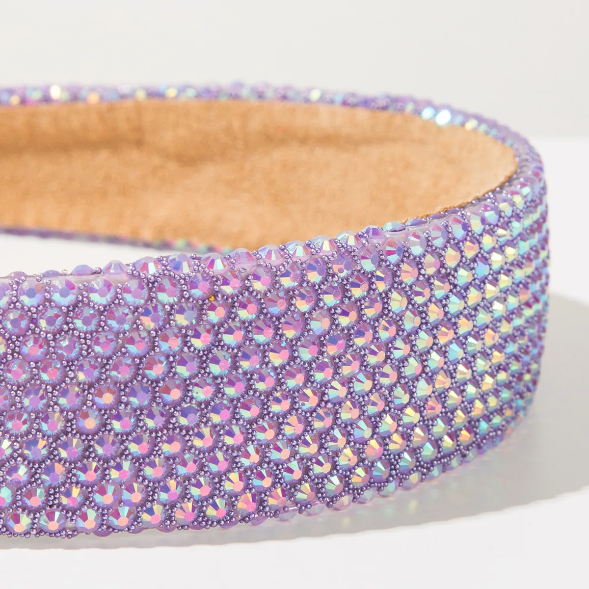 Korean New Simple Fashion Temperament Full of Diamonds Wide Edge Headband Women's Shiny Versatile Hair Accessories - Image 6