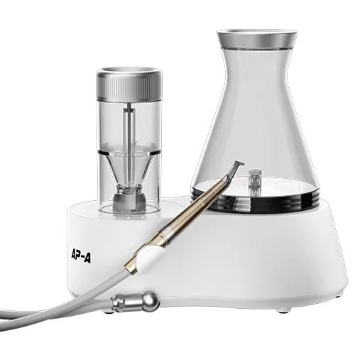 

AP-A Dental Air Polisher Machine 2 Handpieces (360 Rotation) Medical Stainless Steel Teeth Sandblasting System Electric CE