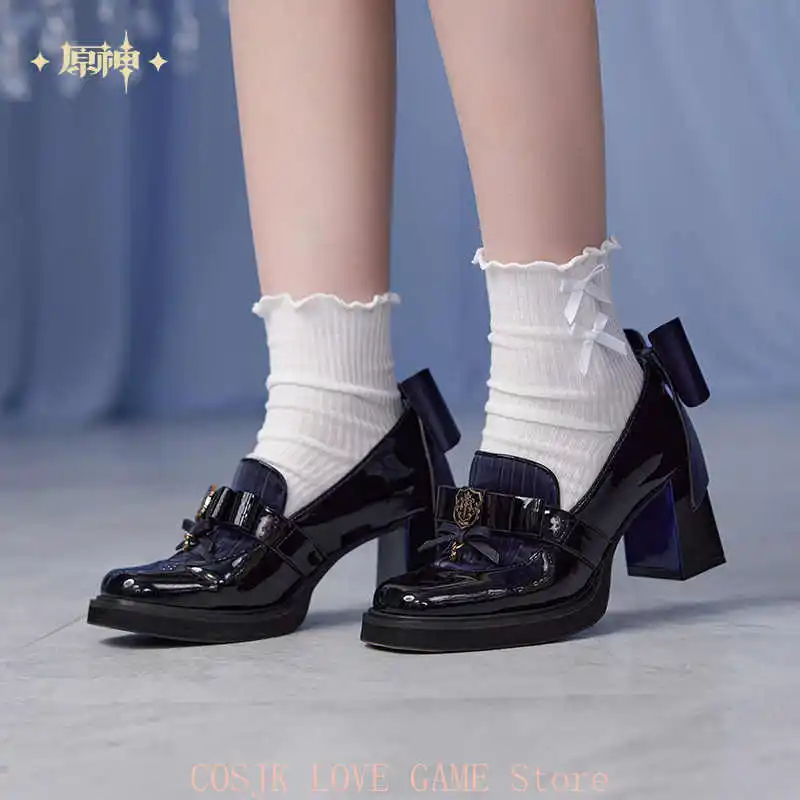 

Предпродажа игры Genshin Impact, официальный товар miHoYo, оригинальная обувь Furina Theme Impression Serie, лоферы для косплея, подарки