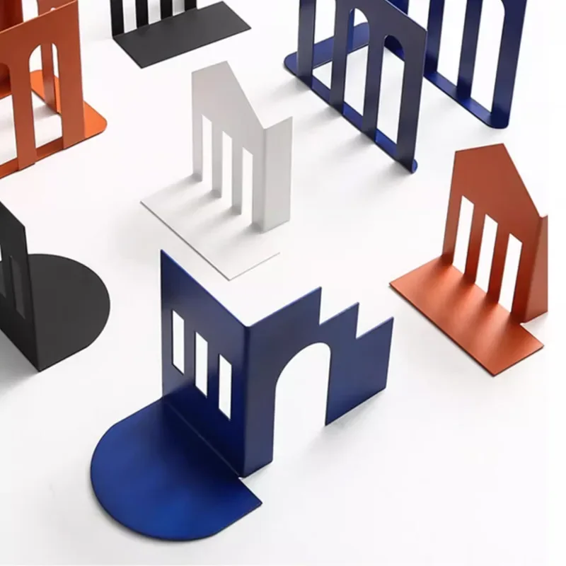 ملف كتاب مقوس معدني إبداعي بسيط وحديث، نموذج زخرفة لغرفة المعيشة، خزانة مشروبات لسطح المكتب، كتاب بواسطة زخرفة #5