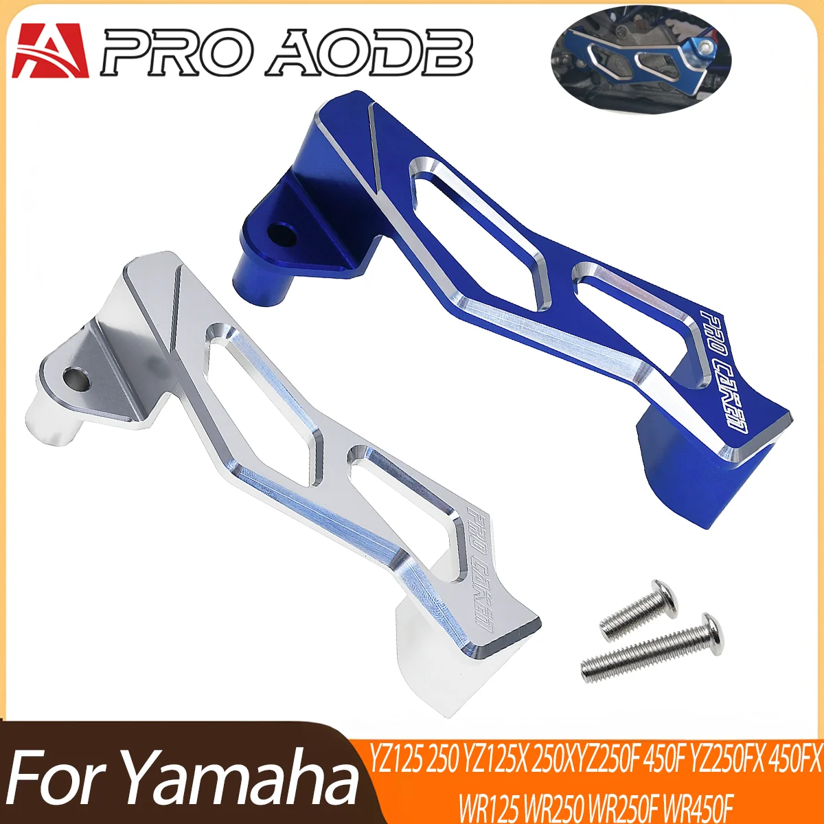 Protector de Caliper de Freno Trasero de Aluminio CNC para Yamaha YZ 125 250 250X 250F 450F 250FX 450FX 125X WR250R WR250X