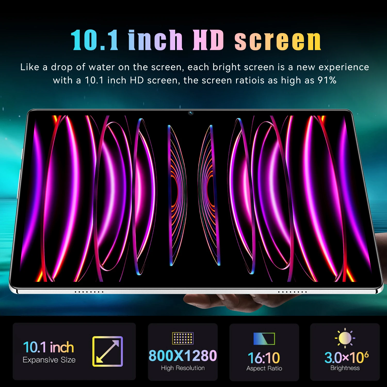 JDL PB26 Pad 6Plus، تابلت، شريحة T310، 4 جيجابايت + 64 جيجابايت، شاشة 10.1 بوصة HD+، أندرويد 12,5 ميجابكسل + 13 ميجابكسل، 4000 مللي أمبير في الساعة
