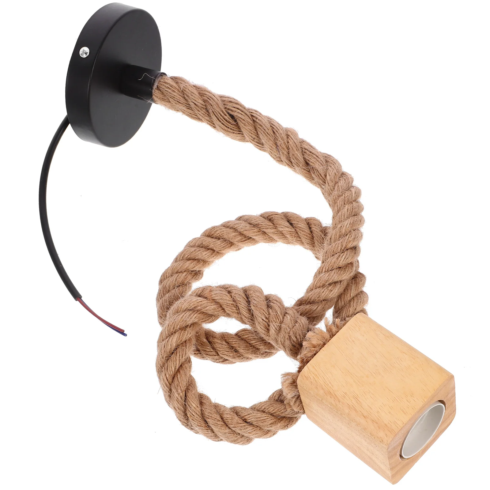 

Wooden Chandeliers Pendant Lamp Base Light Cord with Socket Holder Cable Fittings