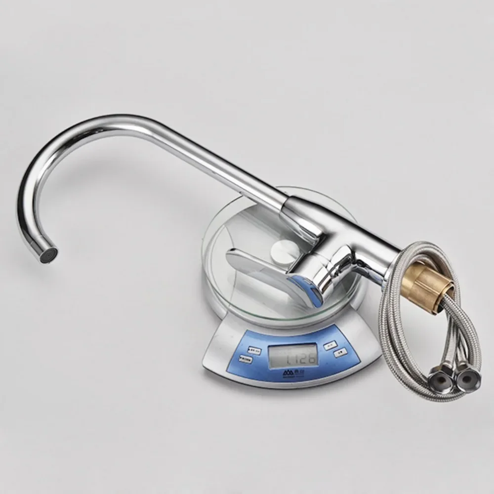 for kitchen sink faucet brass cold and hot water tap washing bowl vegetable home use durable metal mixer tap with swivel