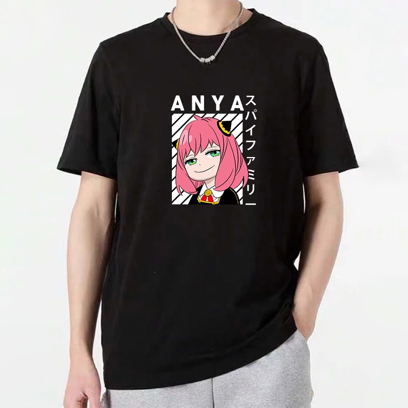 

Anime Spy Family Graphic T Shirts Personalized Y2k Men's Clothing Oversized Summer Tops Women's T-shirt Vintage Gifts for Men