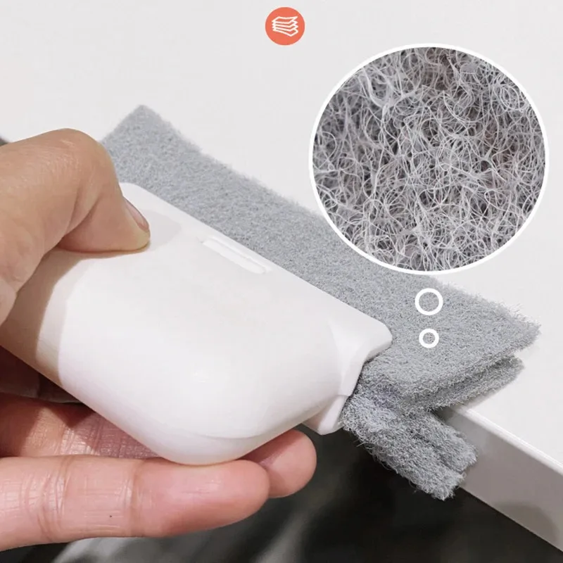 1/2/3 قطعة أداة تنظيف الأخدود إطار النافذة فرشاة تنظيف الأخدود الباب انزلاق الباب المسار تنظيف أداة باليد شق الأنظف #2