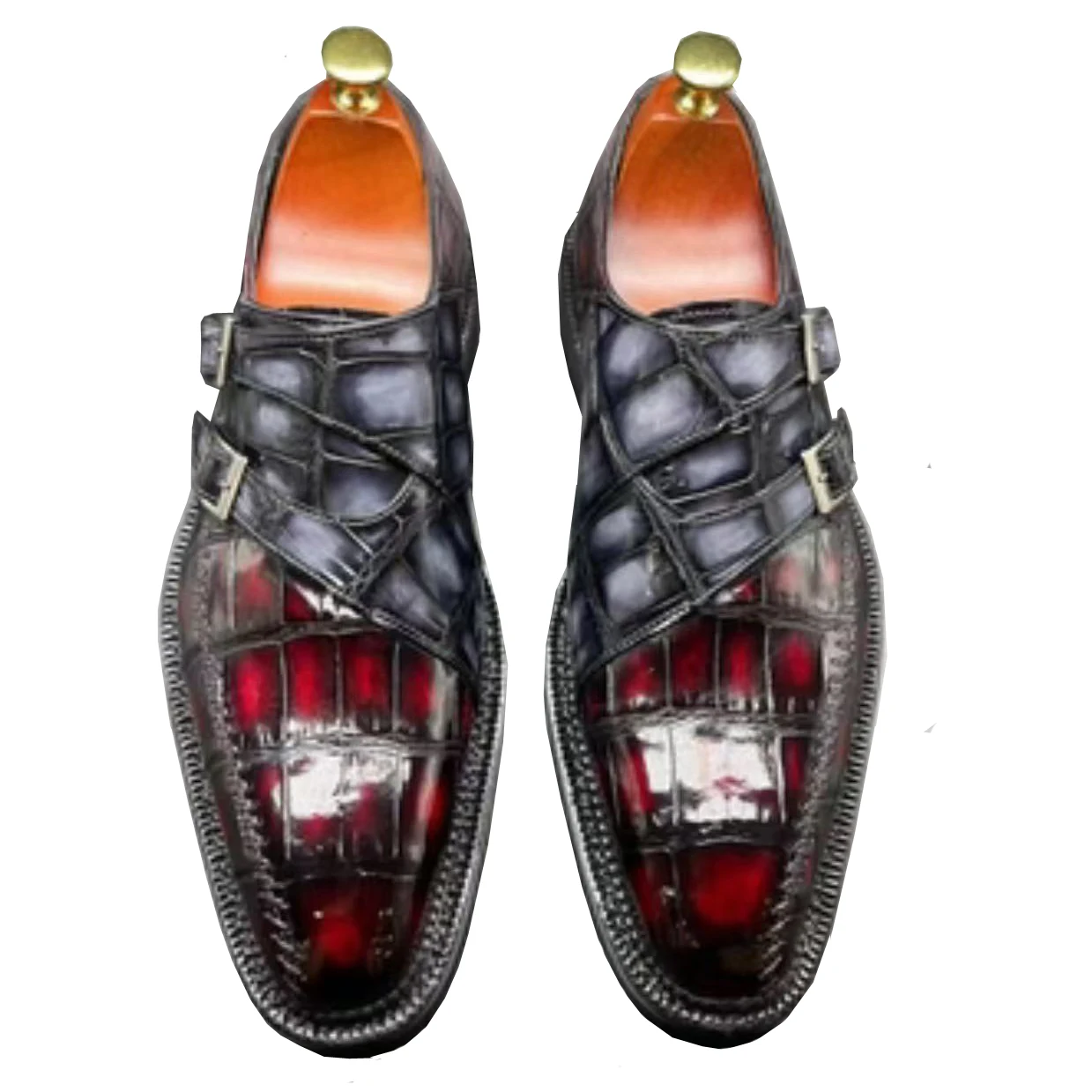 

chue new men dress shoes male crocodile shoes wedding business shoes