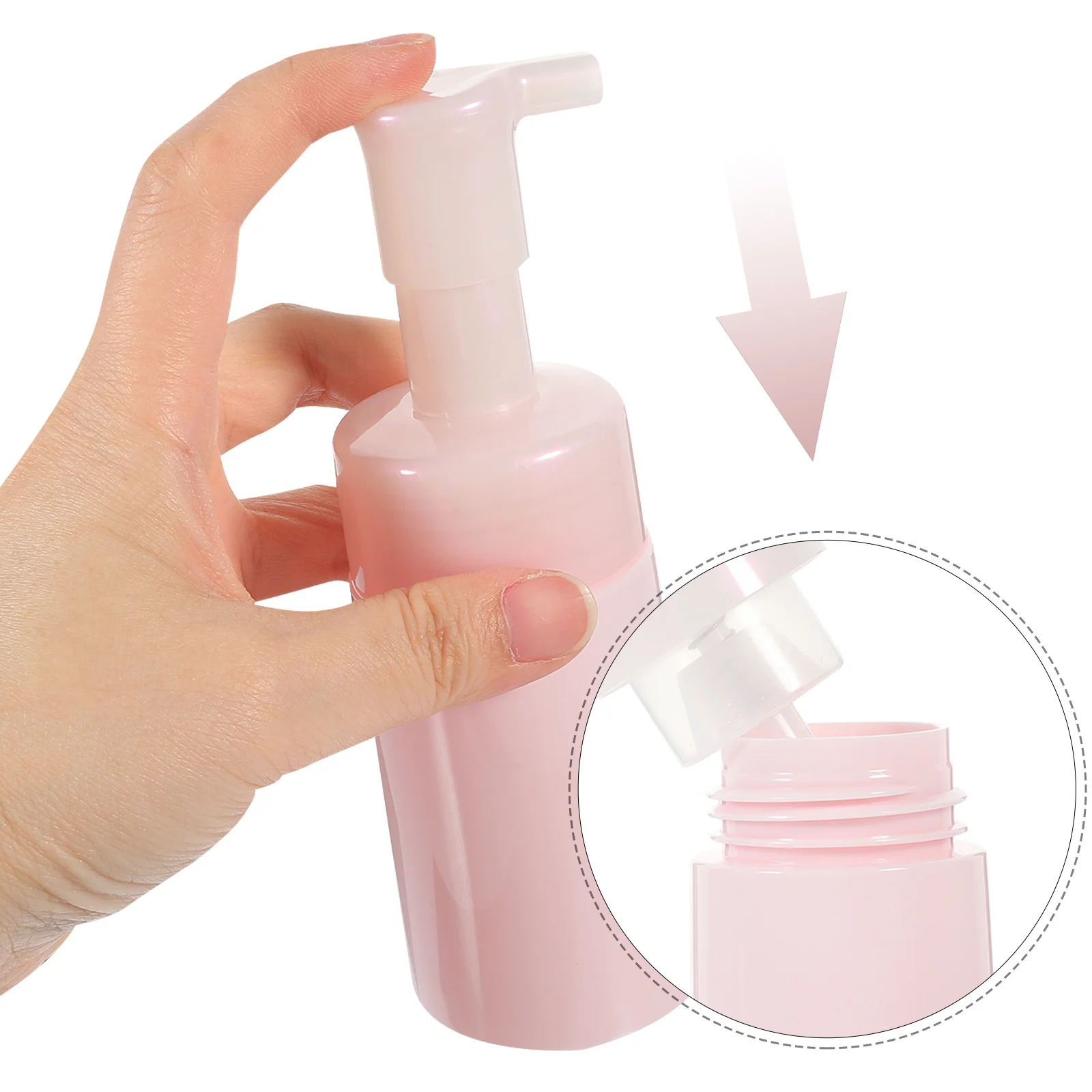 2 Stuks Schuimpomp Fles 100Ml Compacte Hervulbare Dispenser Voor Op De Routine Veelzijdige Schuim Zeepdispenser voor Vloeistof