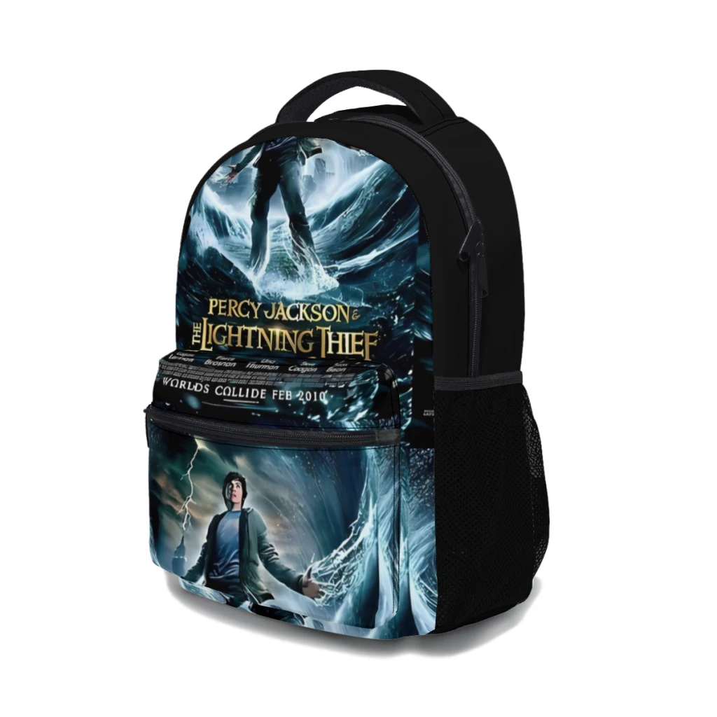 Percy Jackson & the Olympians-Sac à dos universitaire étanche pour femme, grande capacité, 17 pouces, nouvelle mode pour enfants ﻿ ﻿