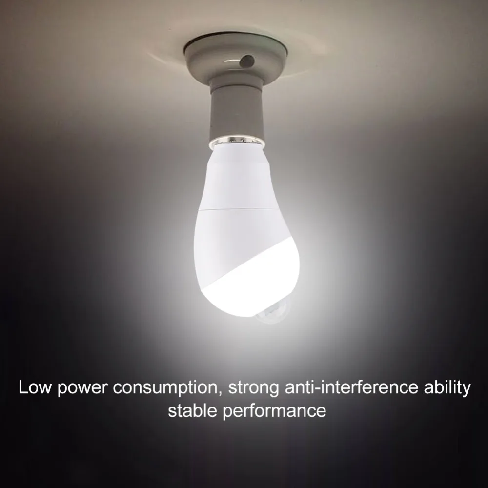 

E27 Motion Sensor Light Bulb AC 85 - 265V 3000K - 6500K Motion Sensor Bulb Lamp 350 Degree Rotating LED Light Bulb Basement