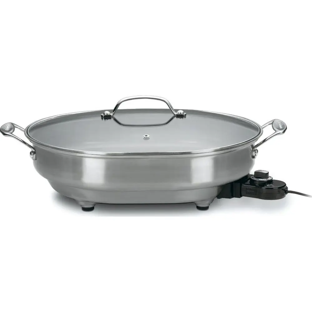 

Oval Electric Skillet, 1500-Watt Nonstick, CSK-150NAS, Brushed Stainl
