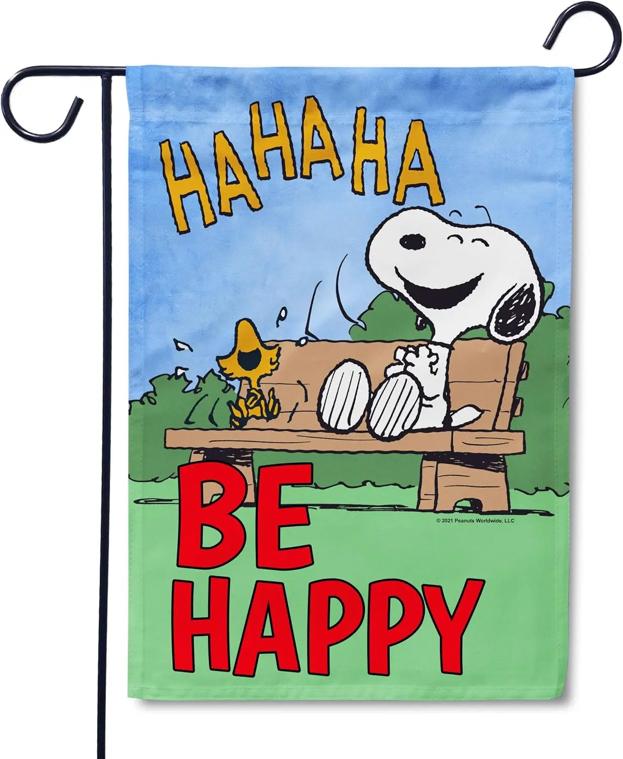 Flagology.com, PEANUTS®, PEANUTS® Be Happy – Garden Flag 12.5