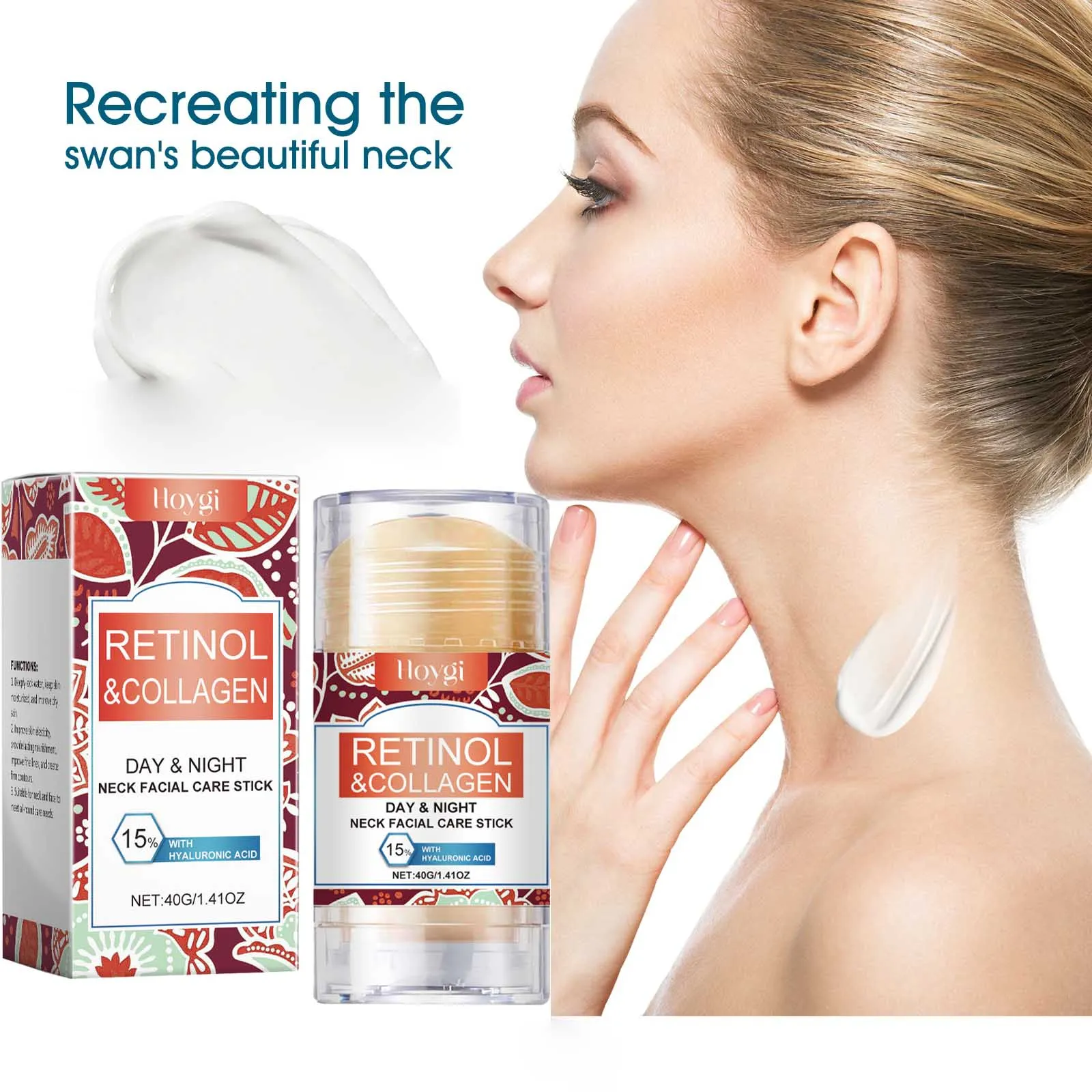 كريم سوان للرقبة يمكنه تقليل خطوط الرقبة، المضاد للتجاعيد، الرفع والشد، كريم تجديد الرقبة المغذي #5